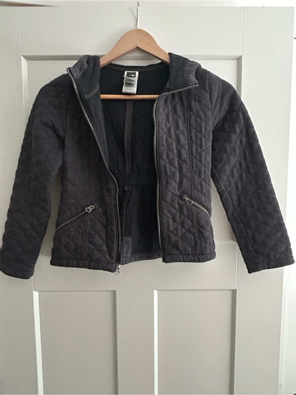 The North Face Kids Quilted Hooded Puffer Jacket - Black
